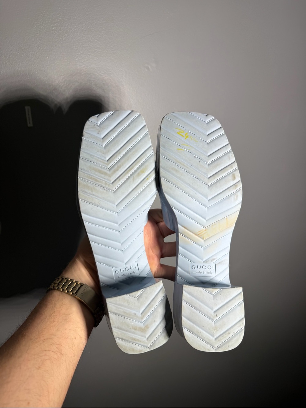 Gucci Rubber Platform Sandals Size EU 39 - Picture 10 of 12